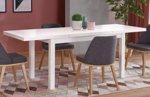 Minimalistyczny biały rozkładany stół A4-H69 - Stoły - miniaturka - grafika 1