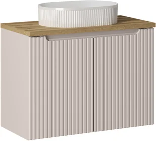 Zestaw meblowy 80cm z blatem i umywalką nablatową Beyond - Meble łazienkowe - miniaturka - grafika 1