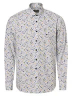 Koszule męskie - Fynch-Hatton Koszula męska Mężczyźni Regular Fit Bawełna biały|wielokolorowy wzorzysty, L - miniaturka - grafika 1