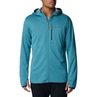 Bluzy sportowe męskie - Męska Bluza COLUMBIA PARK VIEW FLEECE FULL ZIP HOODIE 1954153424 – Turkusowy - miniaturka - grafika 1