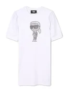 Sukienki i spódniczki dla dziewczynek - Karl Lagerfeld Kids Sukienka codzienna Z30458 M Biały Regular Fit - miniaturka - grafika 1