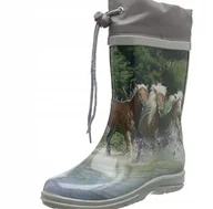 Buty dla dziewczynek - Beck Kalosze Dziecięce Wielokolorowe Wzór 34 Ż2E - miniaturka - grafika 1