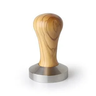 Tamper o średnicy 58mm z drzewa oliwnego - Akcesoria i części do ekspresów do kawy - miniaturka - grafika 1