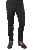 Odzież motocyklowa - Spodnie Motocyklowe Cargo Course Caféman Tapered Fit Wzmocnione Aramidem CzarnyW34 x L32 - miniaturka - grafika 1