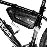Sakwy rowerowe - Uchwyt Rowerowy / Trójkątna Torba Pod Ramę Na Zamek Wildman E4 1,5l 4" - 7" - miniaturka - grafika 1
