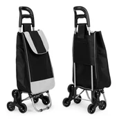 Zabawki interaktywne dla dzieci - Wózek Na Zakupy Torba 25L Na 6 Kółkach Metalowy Stelaż Modernhome - miniaturka - grafika 1