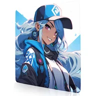 Podkładki pod mysz - PODKŁADKA POD KLAWIATURĘ Uśmiech Misaki 50x50 TILT Wodoodporna XL - miniaturka - grafika 1