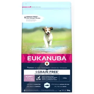 Eukanuba Puppy&Junior Small/Medium Grain Free 3kg - Sucha karma dla psów - miniaturka - grafika 1