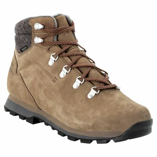 Męskie buty zimowe Jack Wolfskin THUNDER BAY TEXAPORE MID M light brown / light grey - 42 - Buty trekkingowe męskie - miniaturka - grafika 1