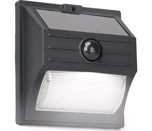 Aigostar - Czujnikowe lampy słoneczne LED 3,7V 6500K 500 mAh IP65 czarne - Lampy ogrodowe - miniaturka - grafika 1