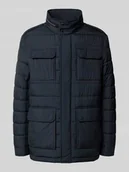 Kurtki męskie - Kurtka pikowana ze stójką i kieszeniami z patką - miniaturka - grafika 1