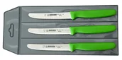 Noże kuchenne - Giesser zestaw 3 noży 8365 jasno zielony 11cm - miniaturka - grafika 1