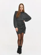 Spódnice - Efektowna mini spódnica z błyszczącego materiału - miniaturka - grafika 1