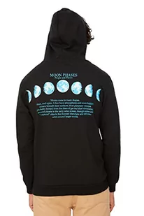 Trendyol Męska bluza z kapturem o regularnym kroju z długim rękawem z nadrukiem, L - Bluzy męskie - miniaturka - grafika 1