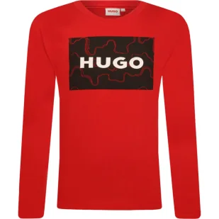 HUGO KIDS Longsleeve | Regular Fit - Koszulki dla chłopców - miniaturka - grafika 1