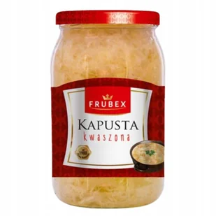 FRUBEX Kapusta Kwaszona w Słoiku Dodatek do Obiadu Surówek 860g - Pasztet i przetwory mięsne - miniaturka - grafika 1