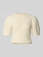 Swetry damskie - Sweter z dzianiny o kroju regular fit z dodatkiem wełny model ‘NOVAH’ - miniaturka - grafika 1