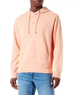 Bluzy męskie - BOSS Męska bluza z kapturem, jasna/pastelowa pomarańczowa 833, S, Light/Pastel Orange833, S - miniaturka - grafika 1