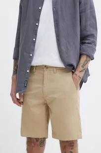 Superdry szorty męskie kolor beżowy - Spodenki męskie - miniaturka - grafika 1