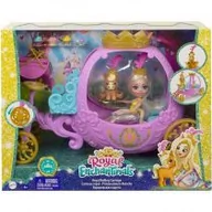 Akcesoria dla lalek - Mattel Enchantimals Królewska karoca z lalką Peola Pony GYJ16 GYJ16 - miniaturka - grafika 1