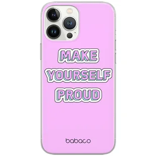 Etui do Apple IPHONE 15 Girl 010 Babaco Nadruk pełny Fioletowy - Etui i futerały do telefonów - miniaturka - grafika 1
