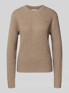 Sweter o kroju regular fit z czystej bawełny - Swetry damskie - miniaturka - grafika 1