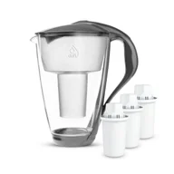 Dzbanki filtrujące - Szklany Dzbanek Filtrujący Dafi CRYSTAL LED 2 l Grafitowy + 3 Filtry Classic - miniaturka - grafika 1