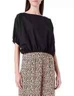 Bluzki damskie - Sisley Bluzka damska, czarny 100, L - miniaturka - grafika 1