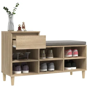 Lumarko Szafka na buty, dąb sonoma, 102x36x60 cm - Szafki na buty - miniaturka - grafika 6