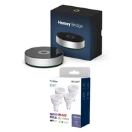 Systemy inteligentnych domów - Centrala Homey Bridge + Inteligentna żarówka Yeelight W1 GU10 (RGB) 4 szt - miniaturka - grafika 1