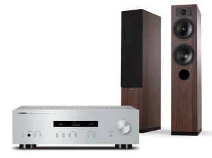 Yamaha A-S201 (srebrny) + Tesi 5 (mokka) - Zestawy stereo - miniaturka - grafika 1