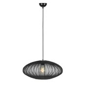 Lampy sufitowe - Czarny lampion wiszący na regulowanym zwisie 108793 z serii FLORENCE - miniaturka - grafika 1