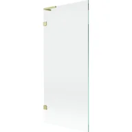 Parawany nawannowe - Mexen Lunar L parawan nawannowy 1-skrzydłowy 80 x 150 cm, transparent, złoty szczotkowany - 897L-080-000-55-00 - miniaturka - grafika 1