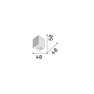 Ideallux Ideal Lux LED downlight Dot Square czarne aluminium 3000 K - Lampy pozostałe - miniaturka - grafika 1