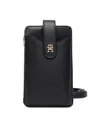 Etui i futerały do telefonów - Tommy Hilfiger Etui na telefon Th Icon Phone Wallet AW0AW18137 Czarny - miniaturka - grafika 1