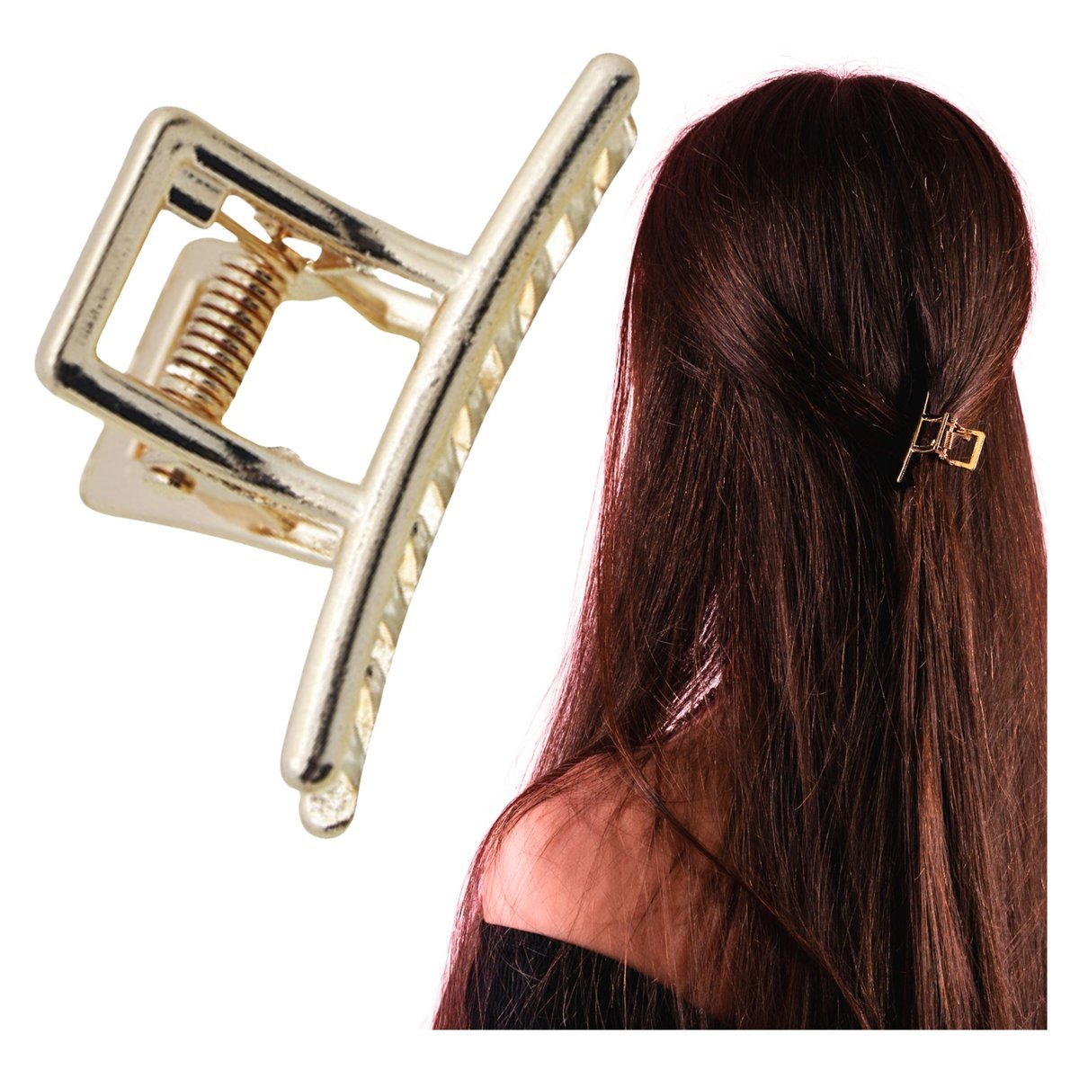 Klamra do Włosów Złota Mała Spinka Francuska Metalowa Lekka i Wytrzymała