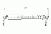 Przewody hamulcowe - Bosch Przewód hamulcowy giętki BOSCH 1987476627 1987476627 - miniaturka - grafika 1