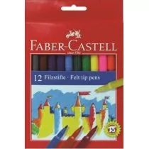 Faber-Castell Flamastry Zamek 12 kolorów Amex - Kredki, ołówki, pastele i pisaki - miniaturka - grafika 3
