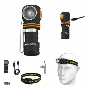 Latarka czołowa Armytek 5w1 Elf C1 USB White Light USB-C 1000lm - Latarki - miniaturka - grafika 1