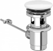 Korki do umywalek - VILLEROY - BOCH 68100001 Zamykany odpływ 72 x 105 x 72 mm Weiss Alpin - miniaturka - grafika 1