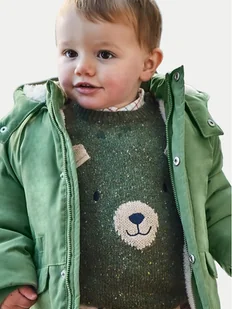 Mayoral Sweter 2314 Zielony Regular Fit - Swetry dla chłopców - miniaturka - grafika 1