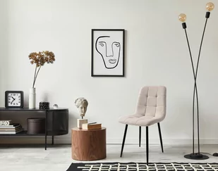 Krzesło boucle DENVER teddy beżowe - Krzesła Krzesło boucle DENVER teddy beżowe - Krzesła - miniaturka - grafika 3