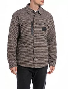 Replay kurtka męska regular fit, 010 BLK/LT BROWN/NATURAL WHITE, M - Kurtki męskie - miniaturka - grafika 1