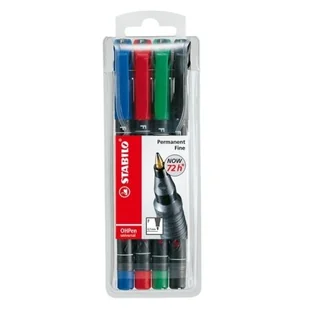 Stabilo International Gmbh - Foliopis, grubość lini F - 0,7mm, 4 szt 842 - Foliopisy - miniaturka - grafika 3