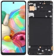 Części serwisowe do telefonów - Wyświetlacz LCD + ekran dotykowy Samsung Galaxy A71 SM-A715F Incell Ramka czarna - miniaturka - grafika 1