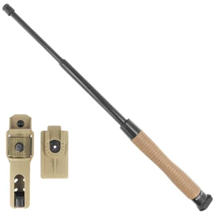 Pałka teleskopowa hartowana ESP Ergonomic Easy Lock 20'' Khaki (ExBTT-20HE-KH BHT-55) - Pałki obronne - miniaturka - grafika 1