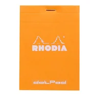 Notesy i bloczki - Blok Rhodia N°12 8,5x12 cm, kropki, pomarańczowy - miniaturka - grafika 1
