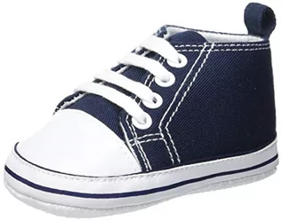 Buty dla dziewczynek - Playshoes Pantofle dziecięce uniseks, niebieski - niebieski Marine 11-20 EU - grafika 1