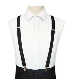 Szelki Do Spodni Męskie Damskie Czarne 120cm Mocne Eleganckie Podwójne - Paski - miniaturka - grafika 1
