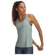 Koszulki sportowe damskie - Damski podkoszulek Under Armour Tech Knockout Tank Rozmiar: S / Kolor: zielony - miniaturka - grafika 1
